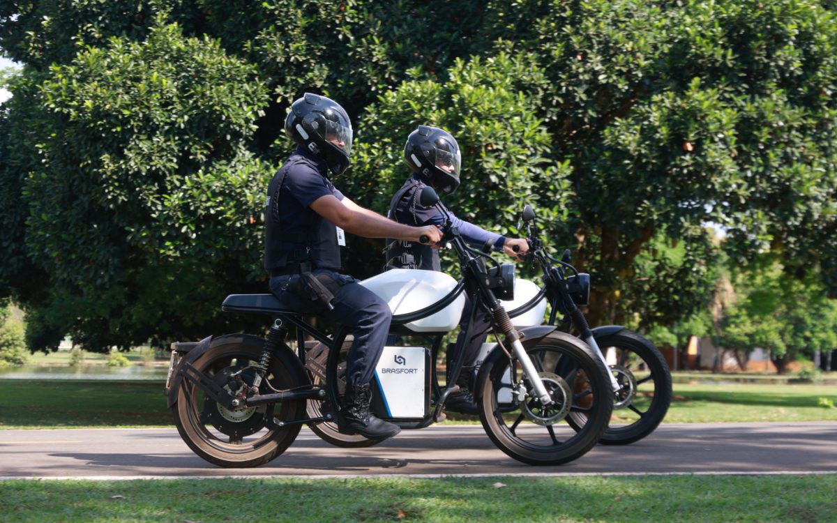 motos elétricas para ronda de segurança 