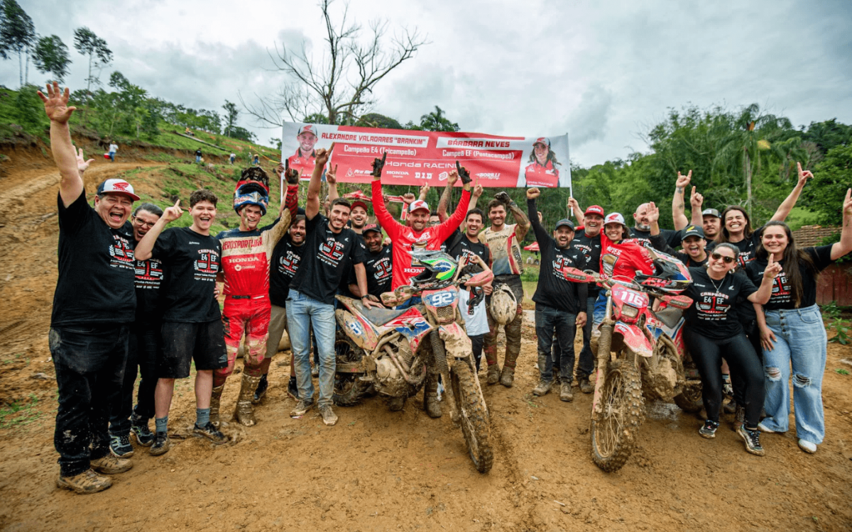 Honda Racing comemora dois títulos brasileiros de enduro na temporada 2023